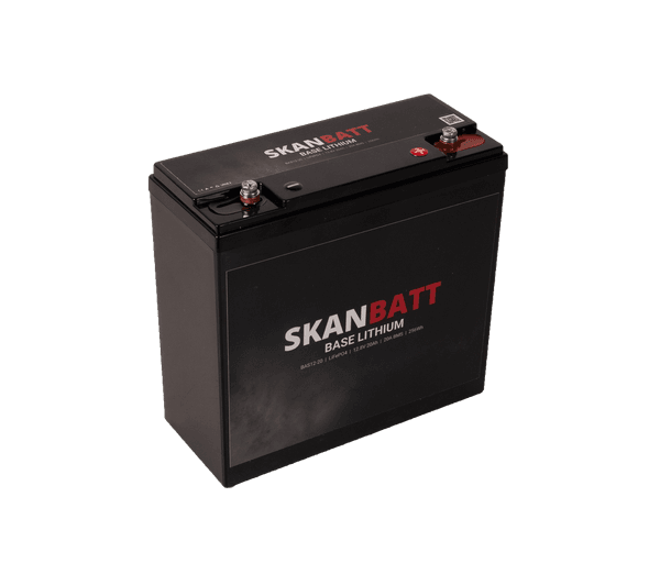 Hovedbilde SkanBatt Base Lithium - 12V 20Ah 20A BMS - 180x75x165mm