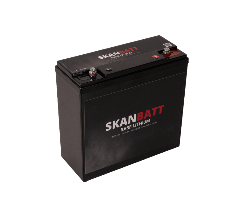 SkanBatt Base Lithium - 12V 20Ah 20A BMS - 180x75x165mm