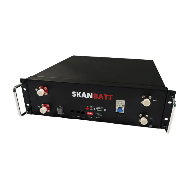Hovedbilde SKANBATT Lithium Heat Rackbatteri 51,2V 100Ah - 5,12kWh - ...