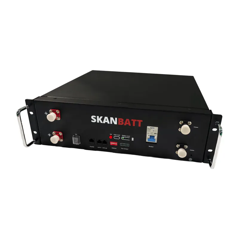 SKANBATT Lithium Heat Rackbatteri 51,2V 100Ah - 5,12kWh - LiFePO4