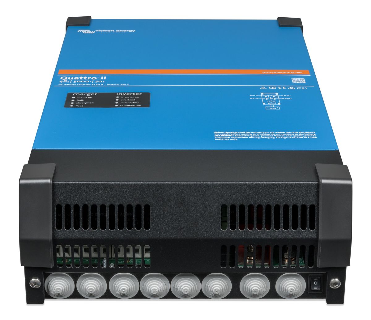 VICTRON Quattro-II 48/5000/70-50/50 Kombinert Batterilader og Inverter
